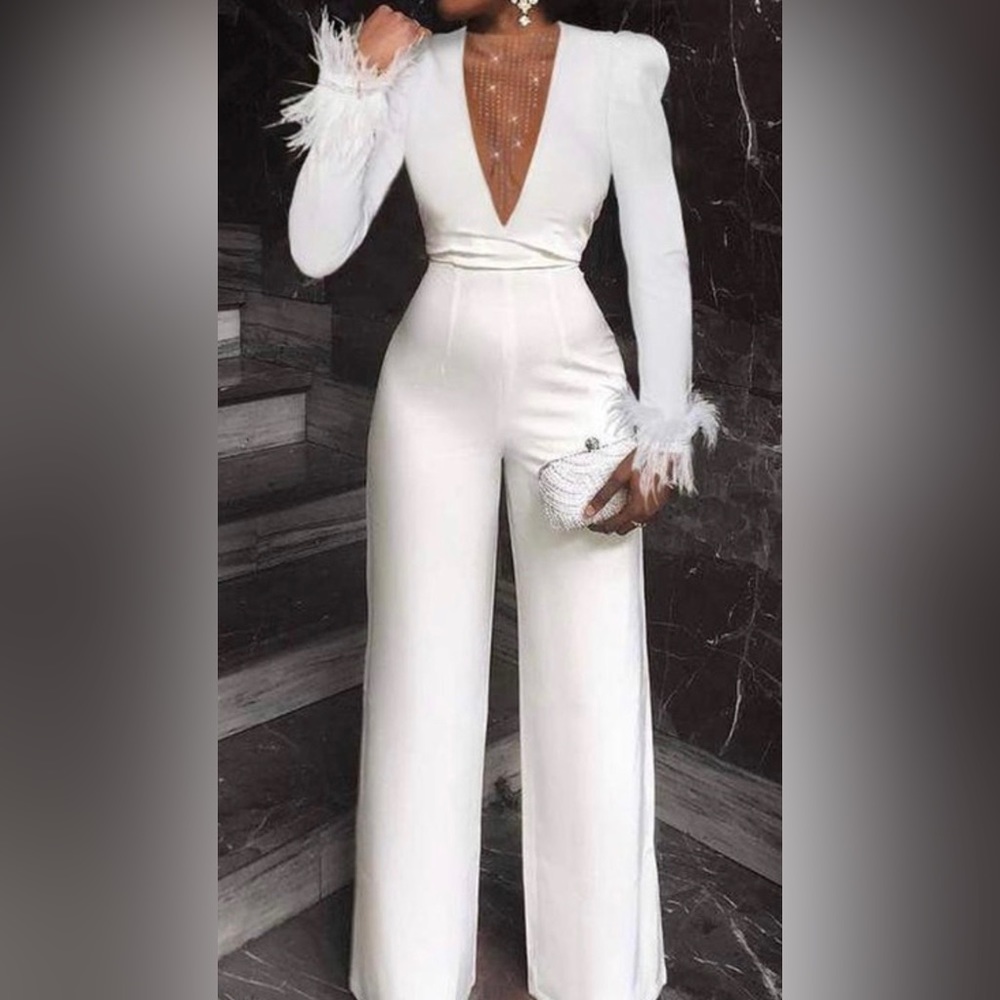 White beautiful jumpsuit